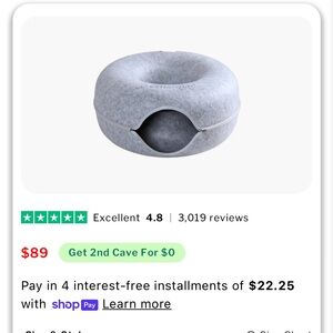 Cattasaurus cat cave bed tunnel and scratcher brand new in package never used